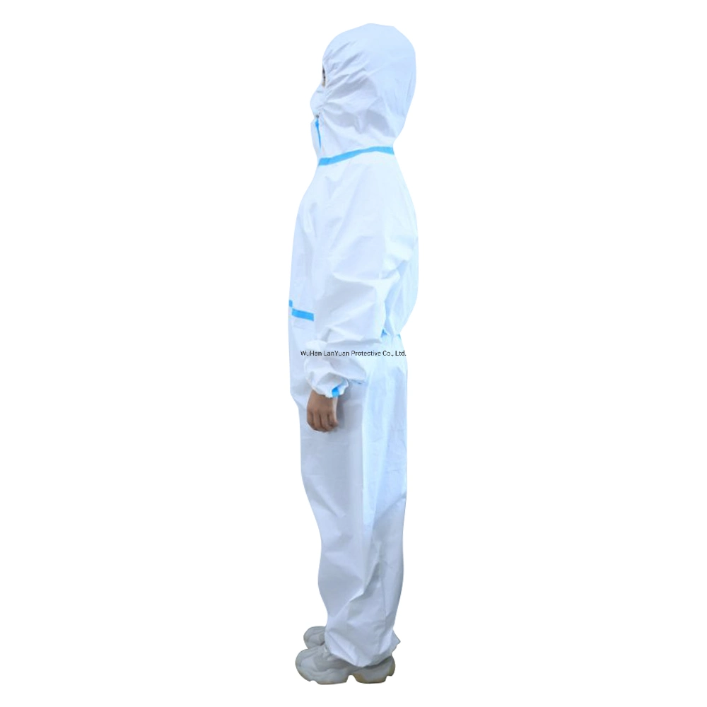 Safety Nonwoven Type 5 6 Disposable Clothing Coverall