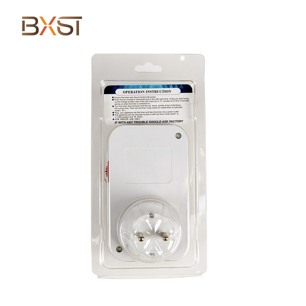 Bxst-T010A-G 24 horas 16A Temporizador mecânico tomada do interruptor da luz de encaixe elétrica Temporizador