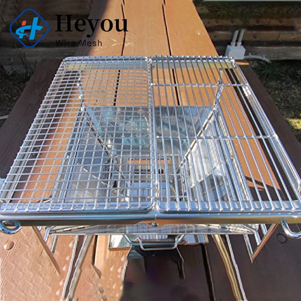 BBQ Outdoor Grill Net / Barbecue Stainless Steel Wire Mesh Cylinder Specialized Production Type180mm X280mm Stainless Steel Mesh