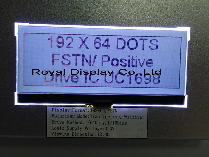 Original LCD Manufacturer Custom Transflective Monochrome Va LCD Display