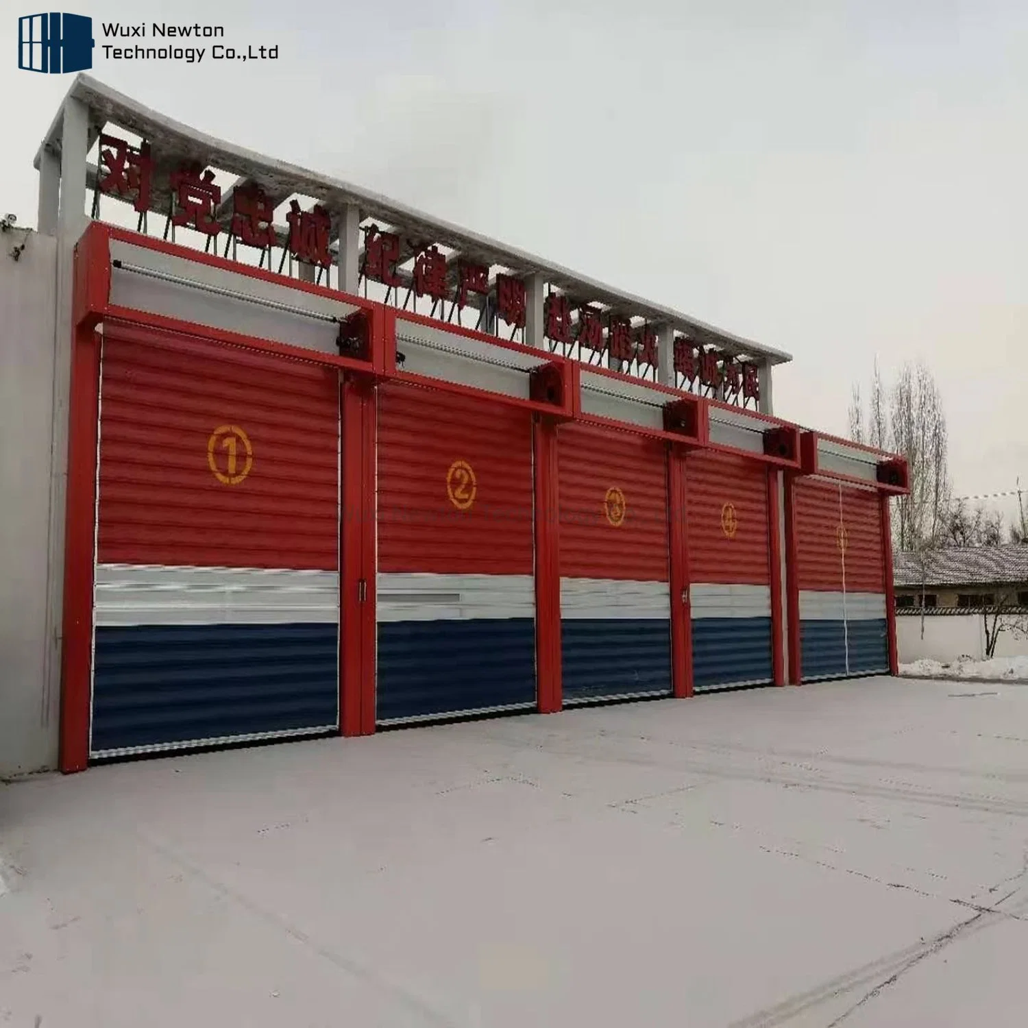 Control remoto la estación de bomberos usados de alta velocidad de funcionamiento alta de la puerta de la Espiral