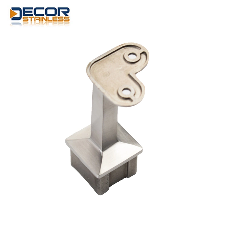 Stainless Steel Square Post Toprail Support 90 Degree Round Railing Bracket