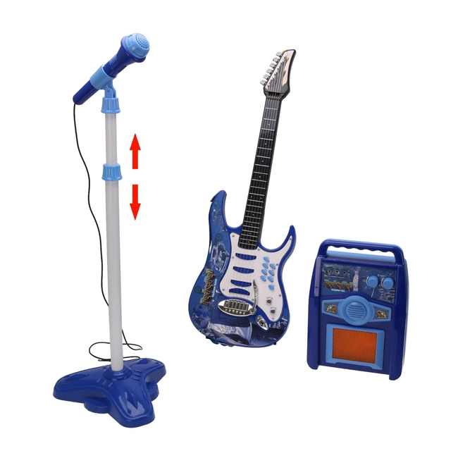 Детская электрическая гитарная АС Box Suit для мальчиков и девочек Музыка Игрушки Instrument Toys Kids Guitar Toy Музыкальные инструменты с микрофонами Guitar Игрушка
