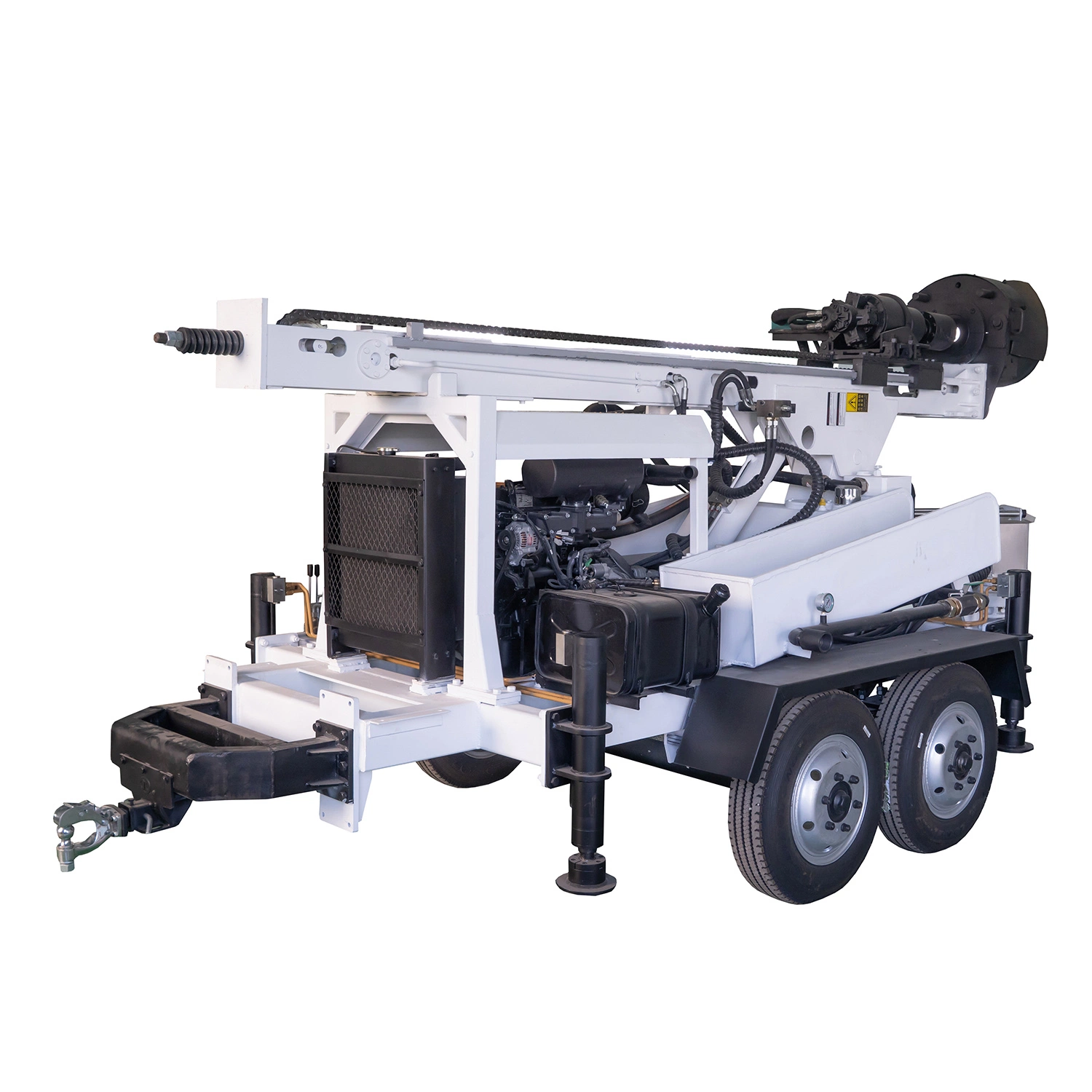 High Efficiency Trailer Water Bore Hole Drilling Rig