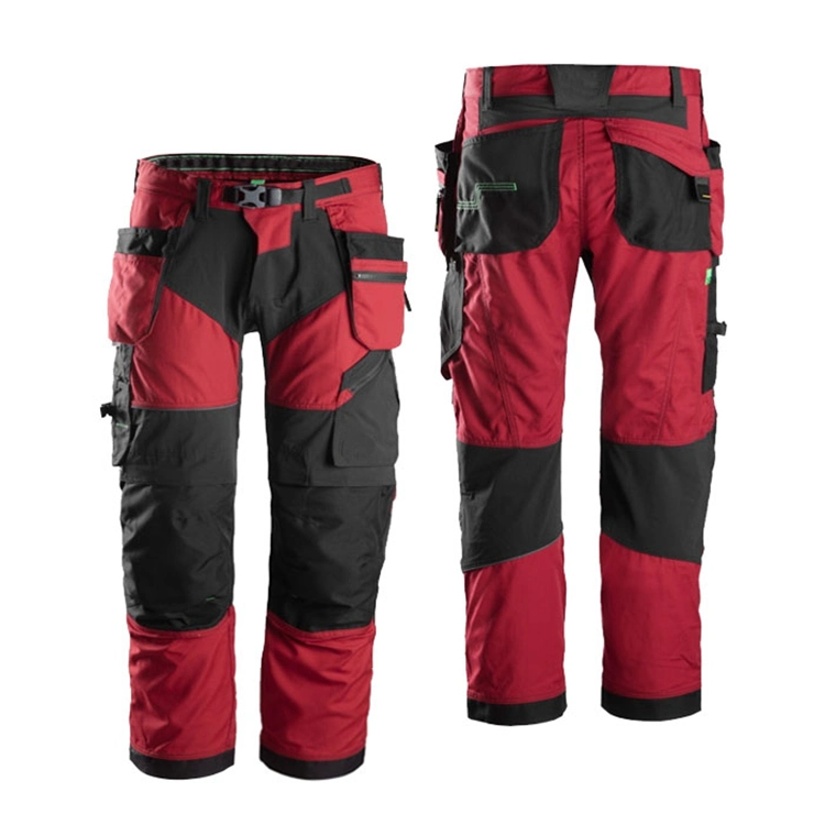 L'homme personnalisé Heavy Duty Multi Pocket Knee Pad Pantalon de travail de construction bon marché Cargo Pant avec poches latérales