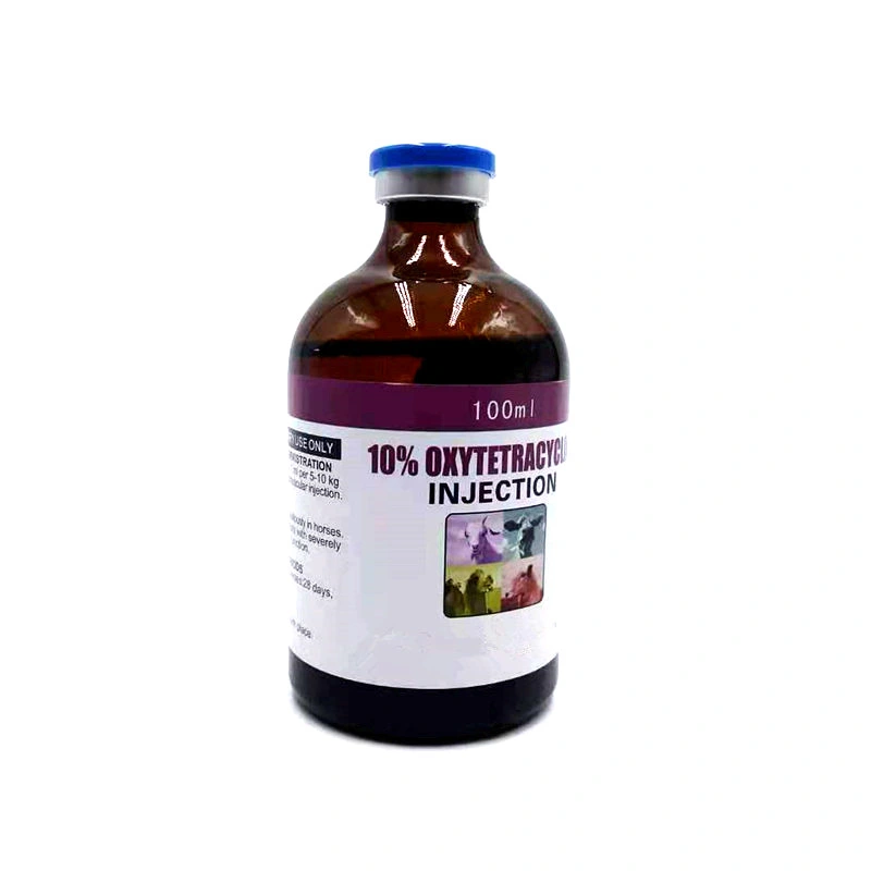 Inyección de la oxitetraciclina Ox Use GMP de inyección de la Medicina Veterinaria de Nivel de 100ml