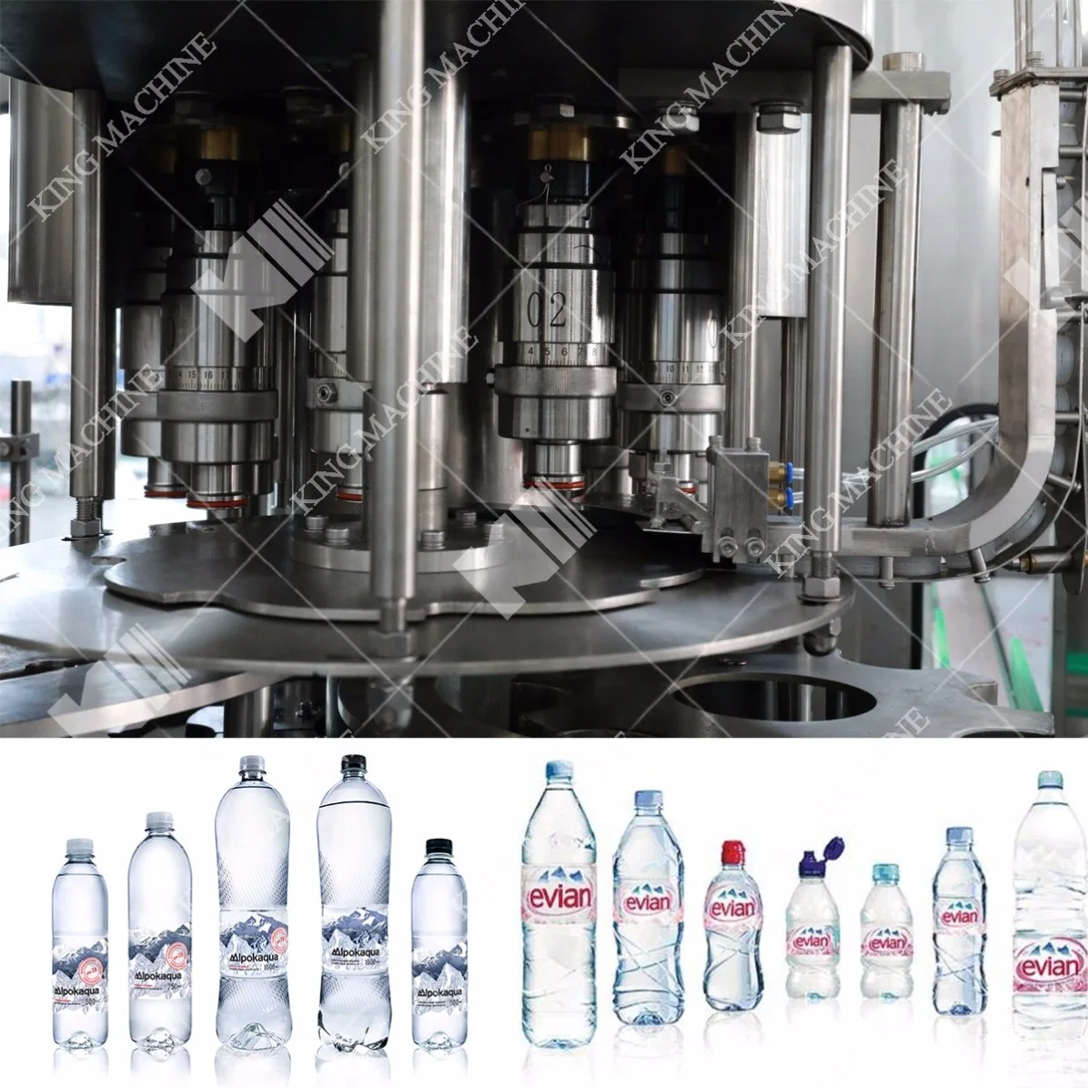 دورق مياه معدنية للشرب سعة 20 لتر خط إنتاج تعبئة السوائل في الصين