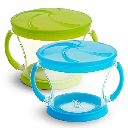 High Quality Convenient Toddler Baby Feeding Cup Snack Cups with Catcher