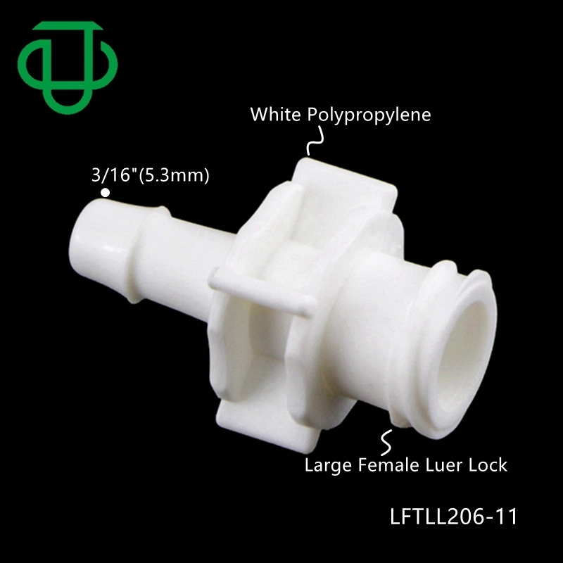 Ju PP blanco 5/16"ID flexible 8.5mm adaptador Luer púas Grandes Hombres Mujeres suerte bloquear a la púa conector adaptador Luer