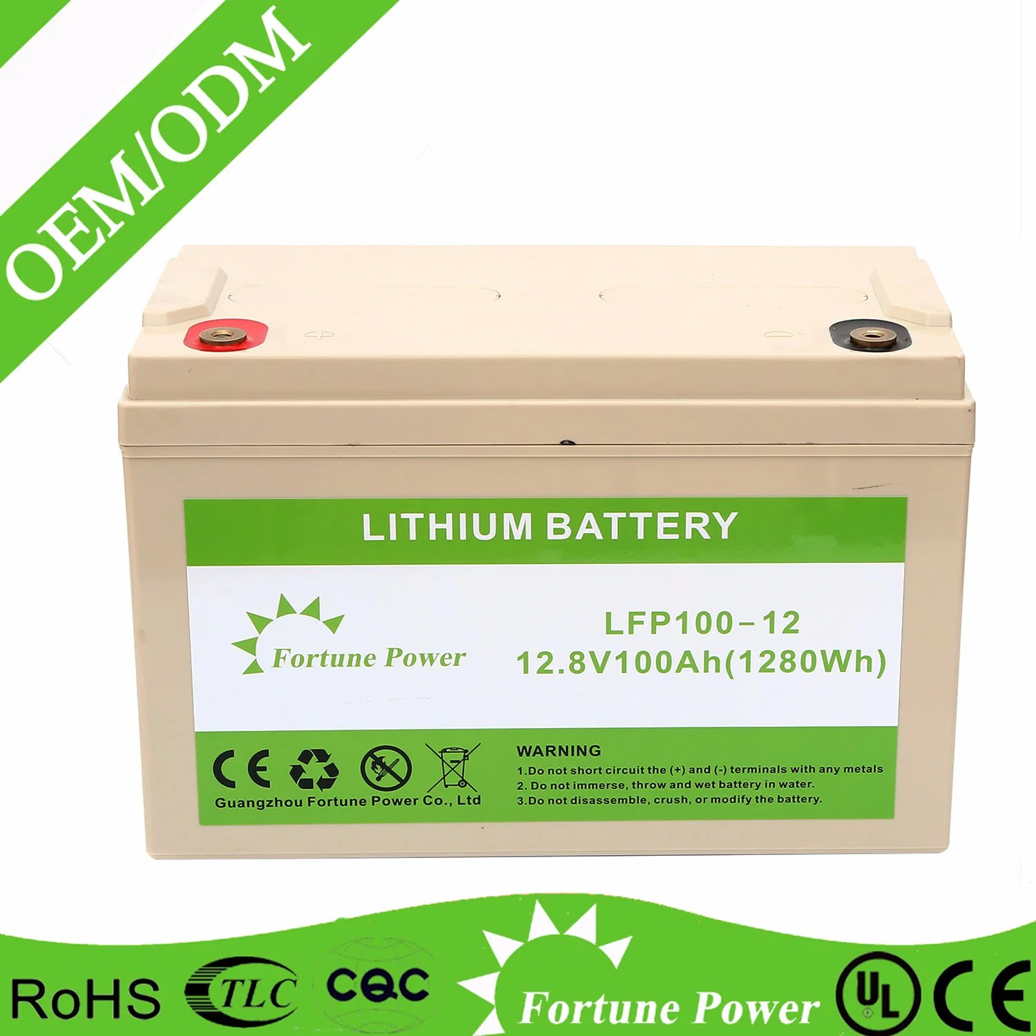 Hohe Qualität/hohe Kostenleistung Lithium-Batterie 12V 100Ah BMS mit Bluetooth