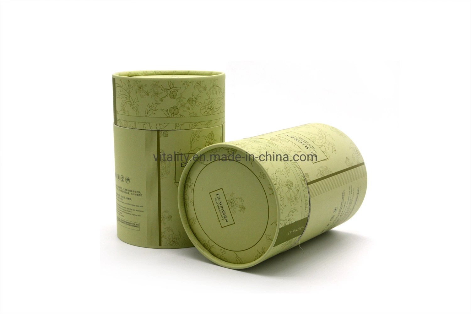 Custom Cosmetic Jewelry Gift Food Paper Can for Tea Storage Cake Mill Packing /Brush Pot/Make-up Tank Packaging Candy/Paper Round Box