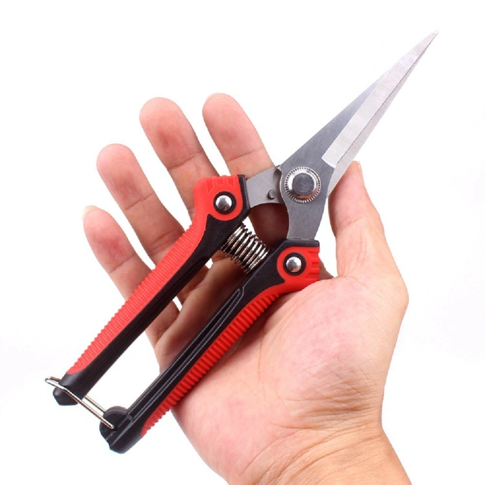 Stainless Steel Blades Hand Pruner Pruning Shear with Straight, Garden Scissors for Flowers, Trimming Plants Bl17743