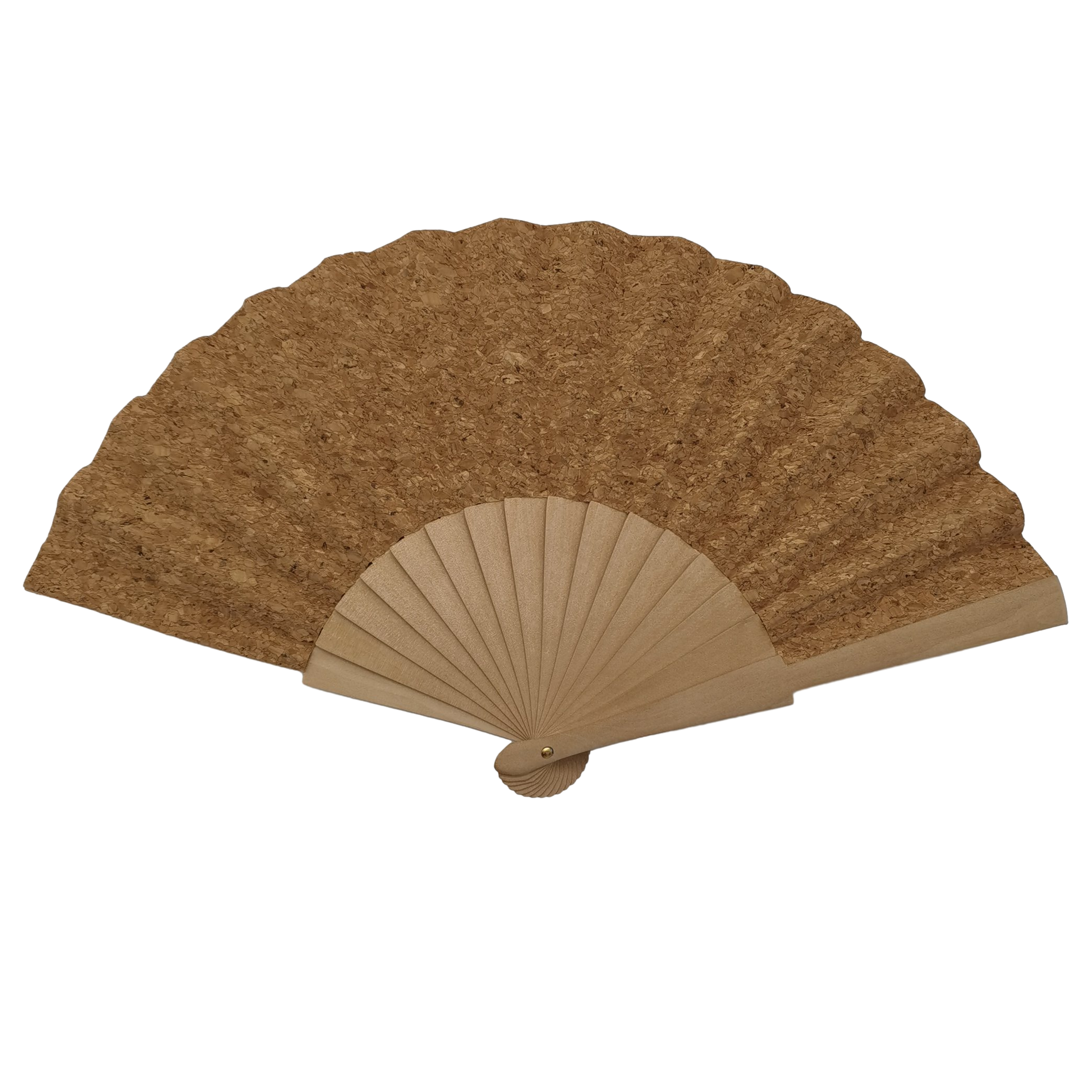 Customized Eco-Friendly Promotional Holiday Gifts for Cloth Faced Wooden Fan