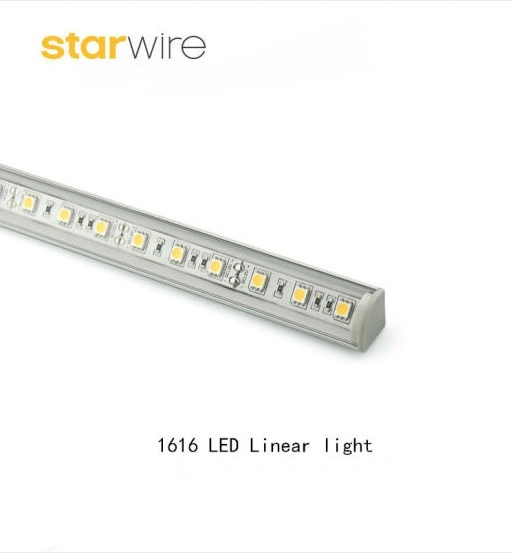 1616 1919 V-Shape Corner Aluminium Profile LED Linear Light for Cabinet Light