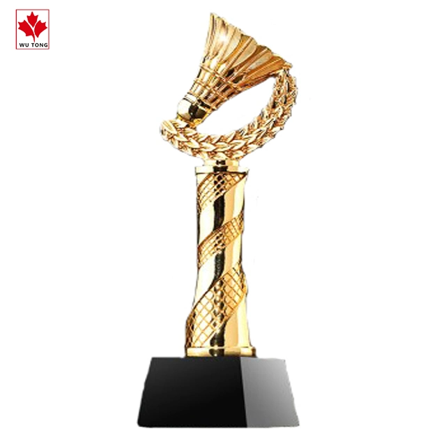 Premios trofeo deportivo personalizado resina Trofeo de bádminton de regalo de recuerdo