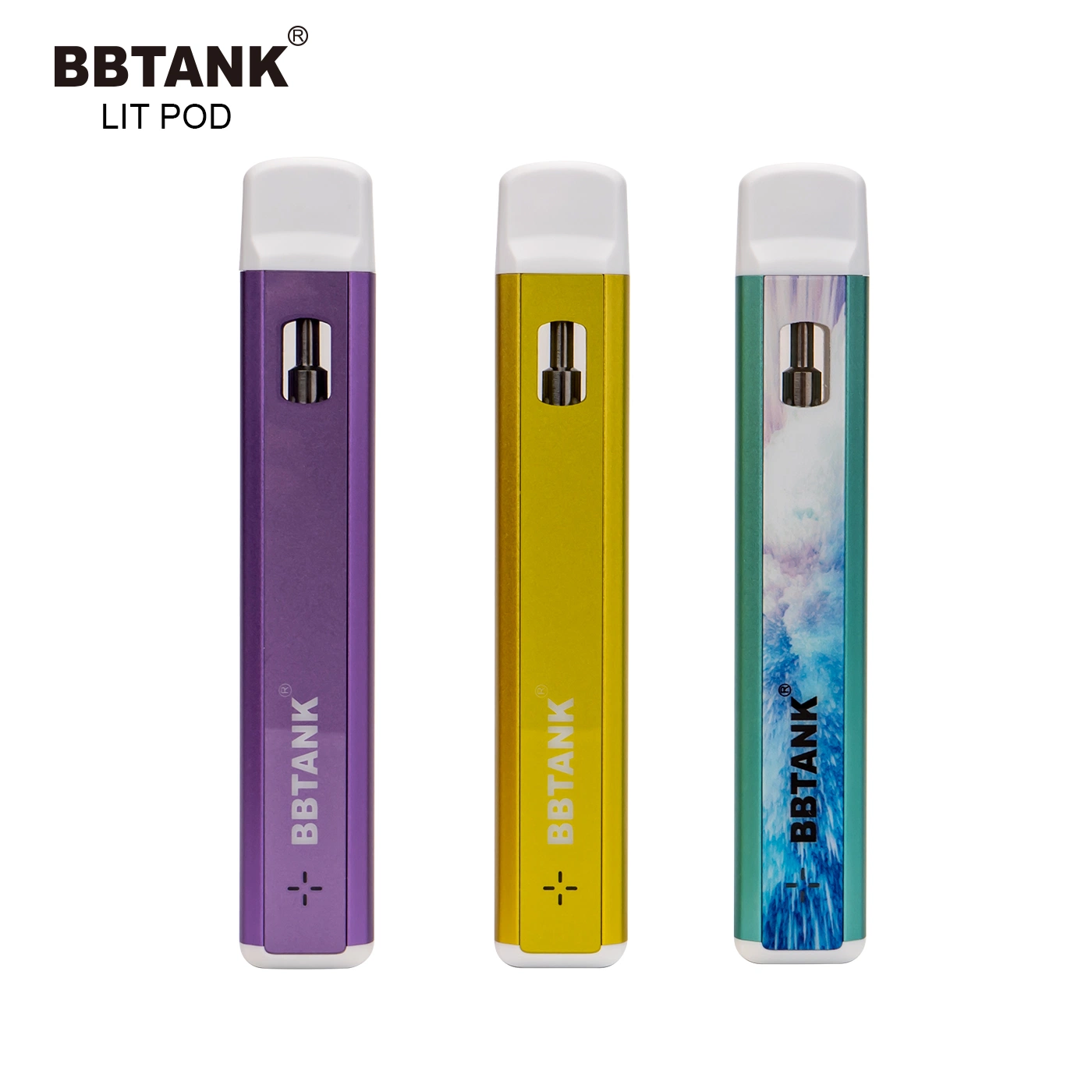 1 Ml Einweg-Vape Keramik Heizelement Pod System Glatt Zeichnet E-Zigarette im Stiftsstil
