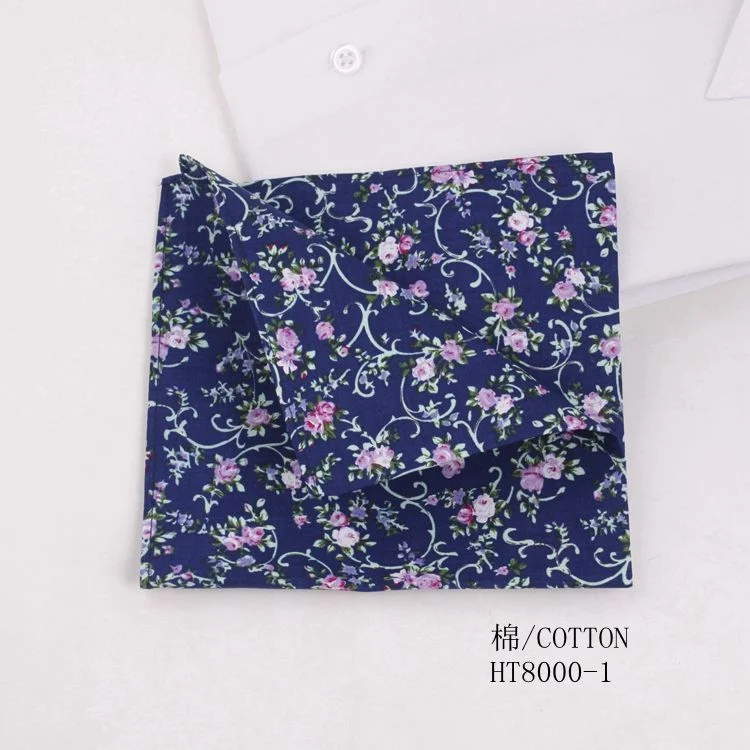 Benutzerdefinierte Casual Taschentücher Hochzeitstasche Quadrat Baumwolle Erwachsene Designs Tasche Handtuch