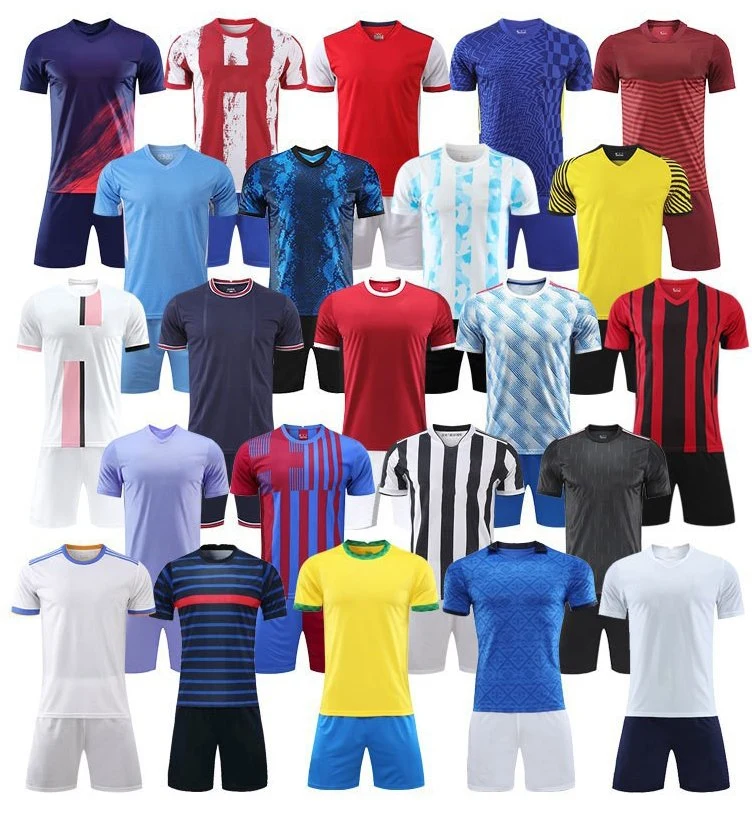 Soccer Jerseys Set Boys Short Sleeve Football Training Suit Football Jersey Set Sportswear DIY Custom