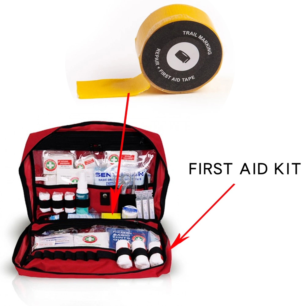 Mini Survival First Aid Kit Repair Adventure cinta para vendajes, Mark Trails, Repair Gear