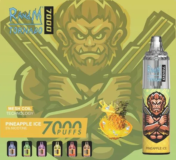 Randm populares Vape Randm Tornado 7000 Puffs 7000 14ml descartáveis Vazio Vape grossista Caneta e cigarro Vape descartáveis