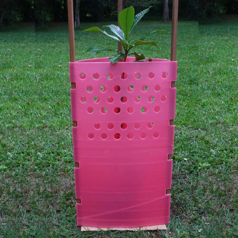 Árbol de plástico corrugado protector para Manzano y otros árboles frutales