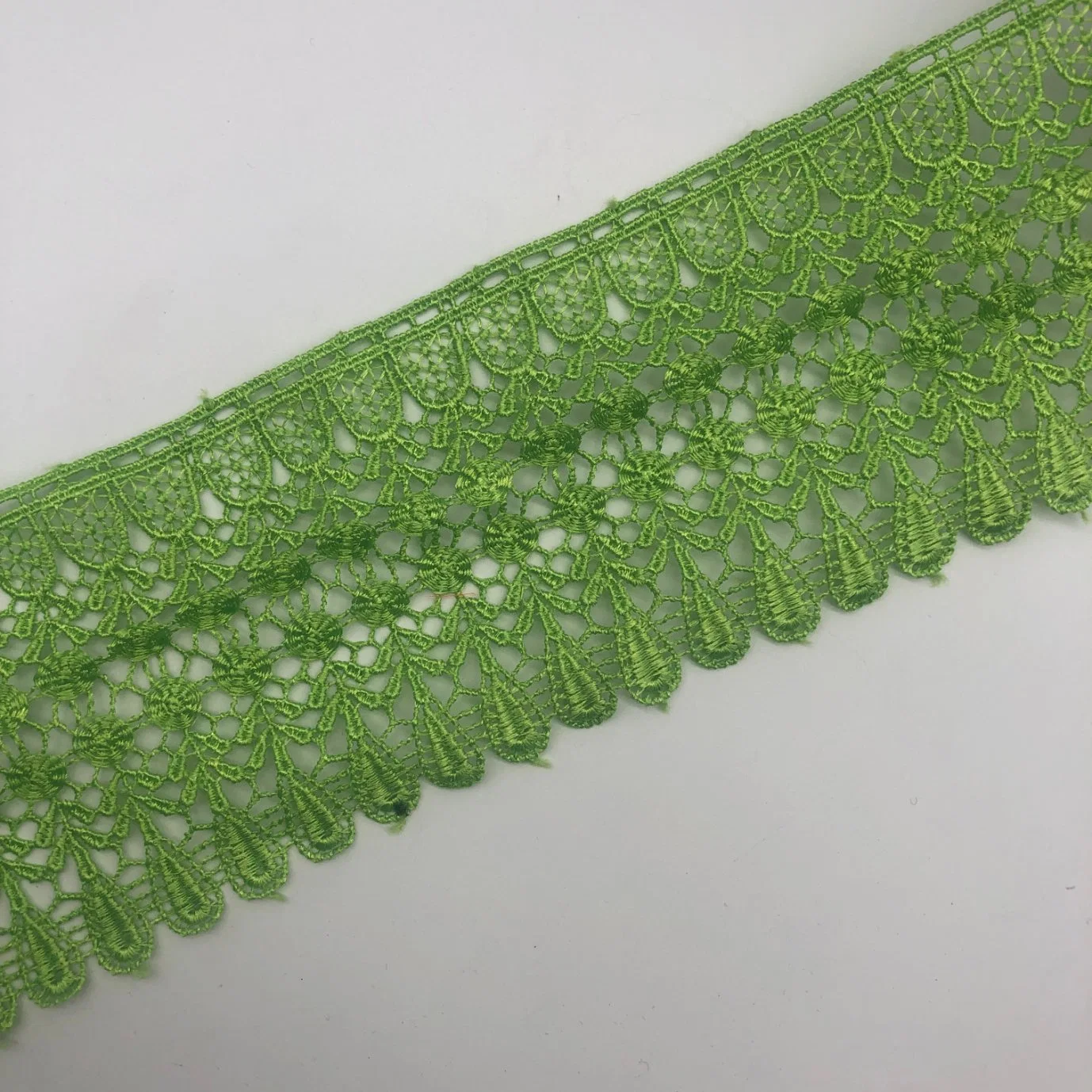 High quality/High cost performance  Cotton Embroidery Lace Purfle Fabric for Wedding Dress Cloth