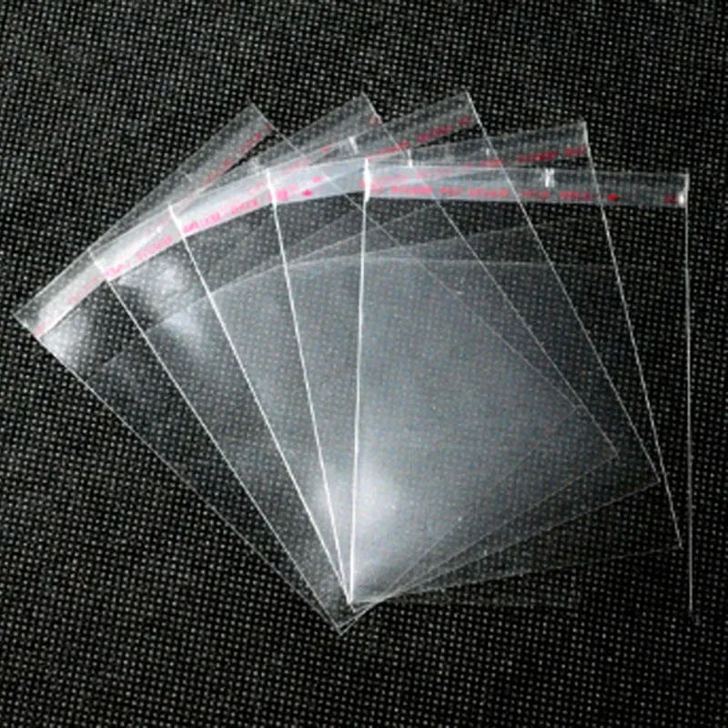 Custom Printed Clear Cookie Bag Resealable OPP Bag Self-Adhesive