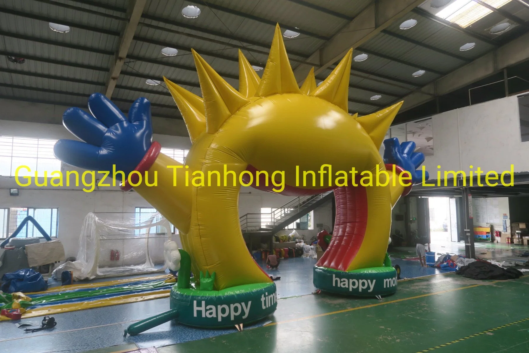 8X6m PVC Outdoor Inflatable Smile Face Arch