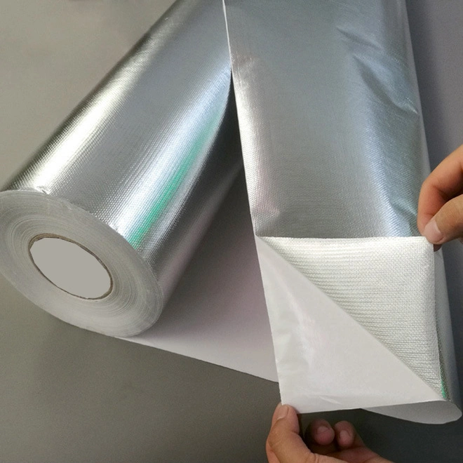 Aluminium-Folie beschichtet Aluminium-Folie Glas Faser Tuch für feuerfeste Thermische Isolierung