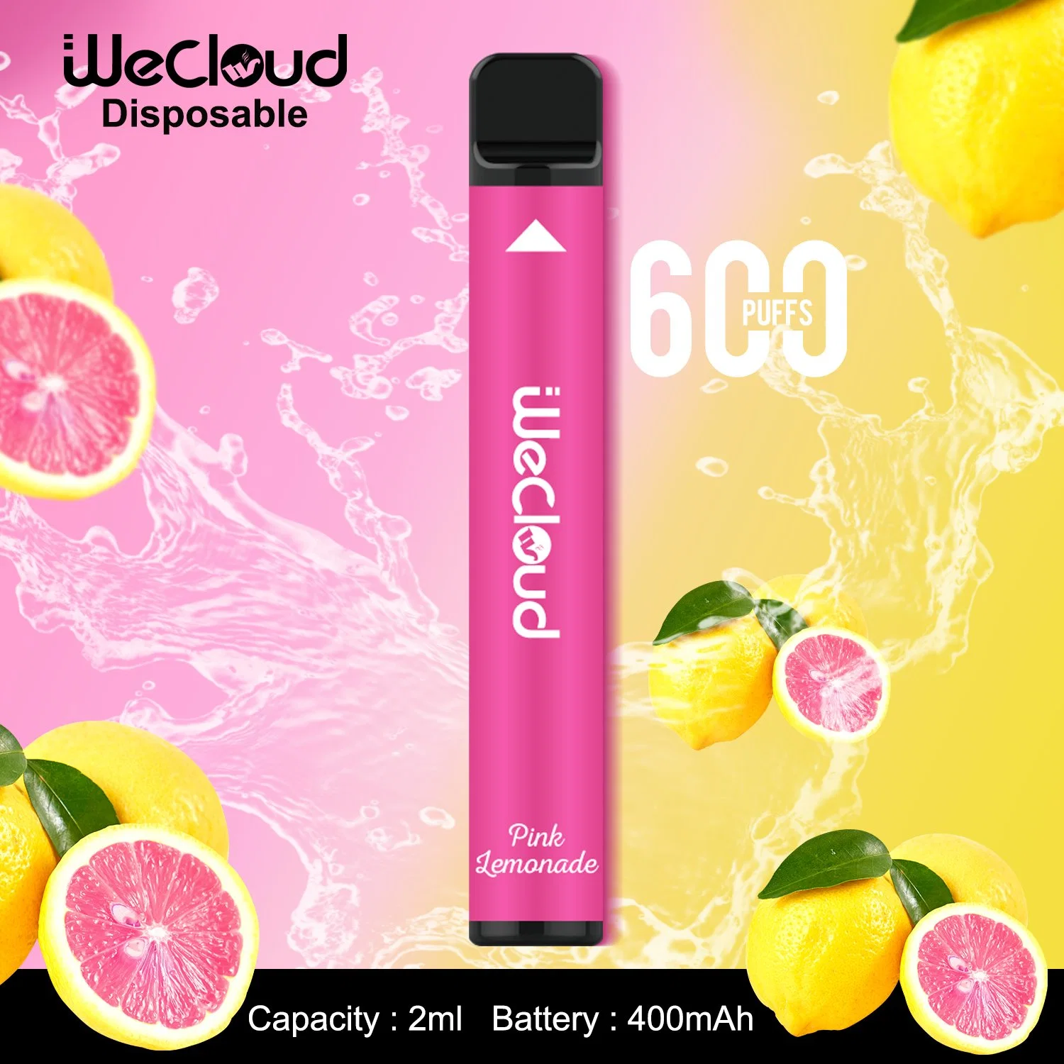 Wholesale Wecloud Mini Disposable Elf Vape Flavored E Cigarette 600 Puffs Bar Custom Vaporizer Pen Pod Vaper Desechables Wape