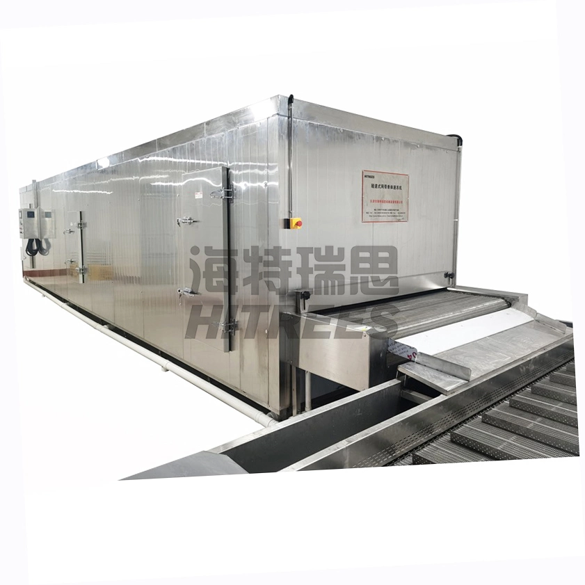 Hitrees Directly Supply Belt Individual Quick Freezing Machine Tunnel IQF Freezer Fluidized Tunnel Blast Freezer for Fruits Vegetables Seafood Shrimp Fish