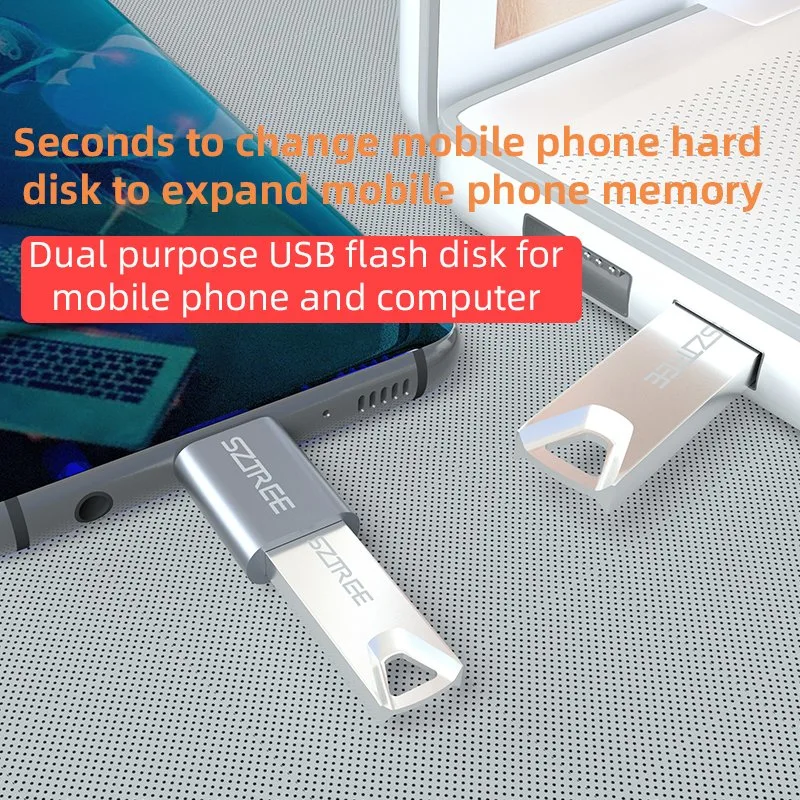 UDP promocional Pendrive de 512 GB de memoria digital de metal de la unidad flash USB Stick para regalos