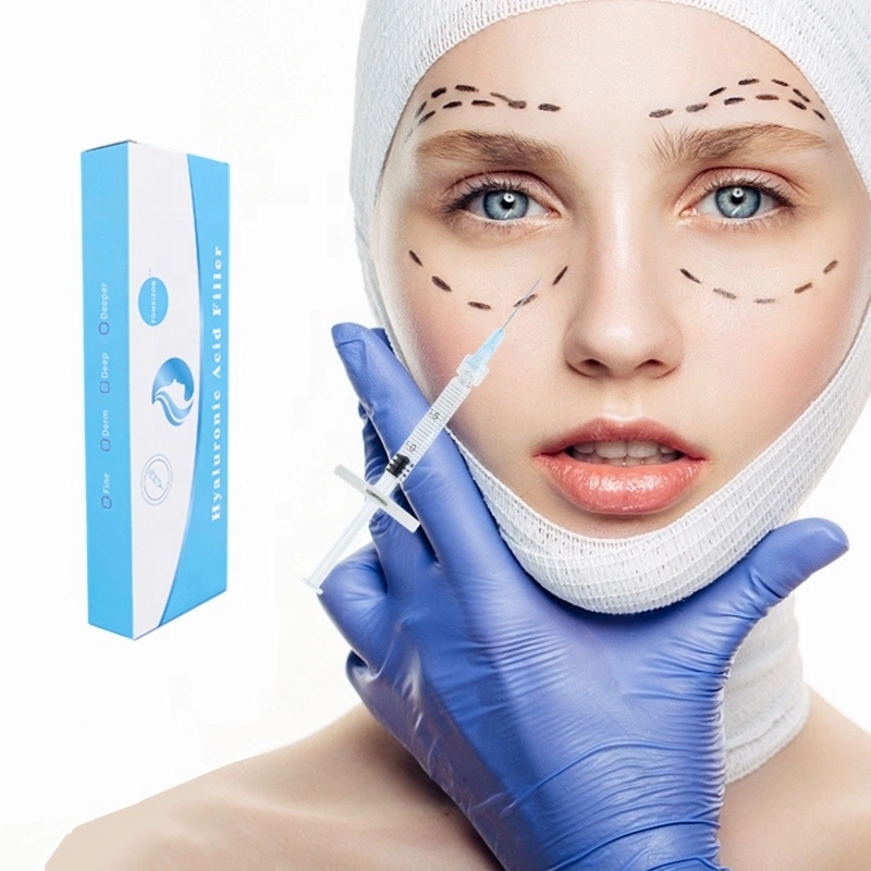 Injectable 2ml Dermal Filler Anti-Wrinkle Injection Hyaluronic Acid Face Filler