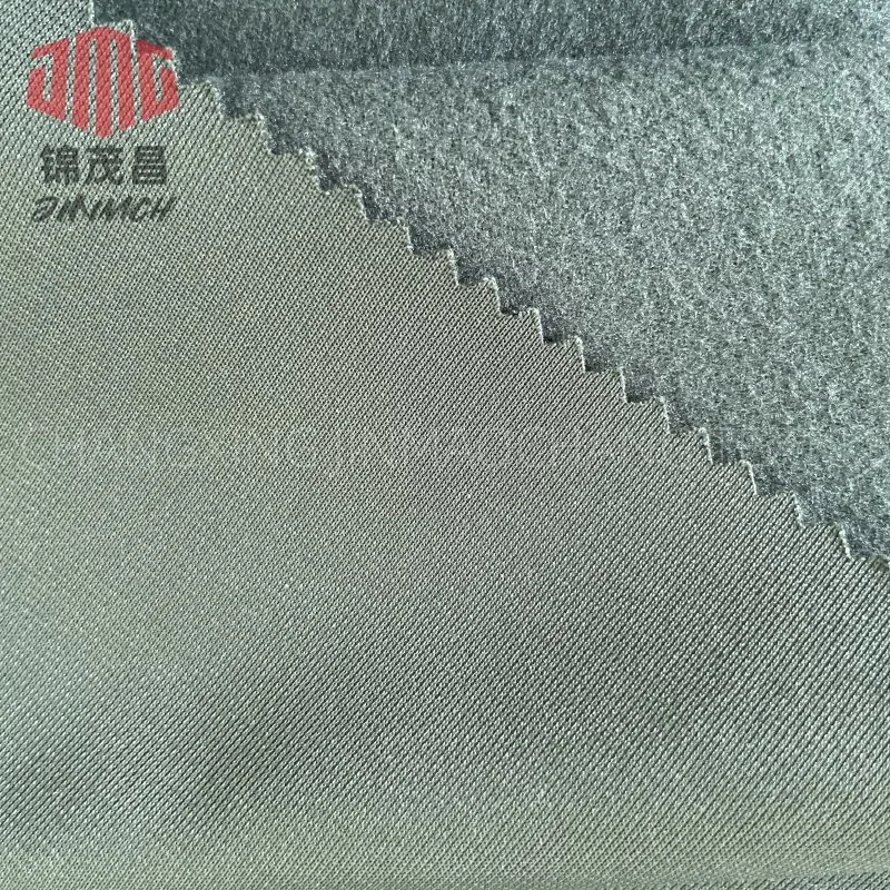 Factory Knitting Fabric 100% Polyester Super Poly Sportoc Tricot Brushed Fabric 75*100d 265GSM for Garment Tracksuit Pants