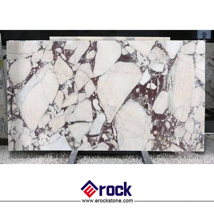 High quality/High cost performance  White Calacatta Viola Violet Marble Slabs for Countertops and Home Decoration