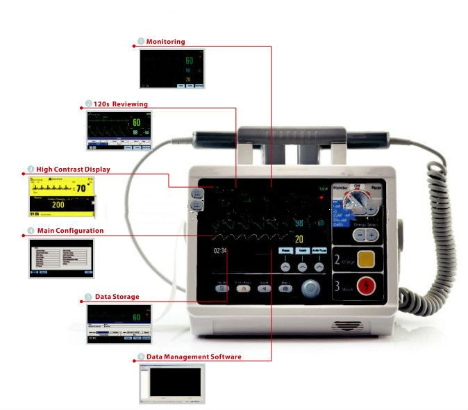 High quality/High cost performance  Portable Mindray Handheld Defibrillator Monitor (THR-MD600)