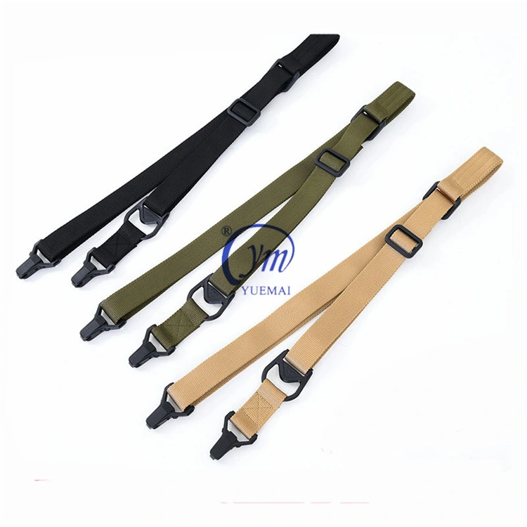 Length Adjustable Metal Hook Two Points Gun Sling for Outdoor Hunting