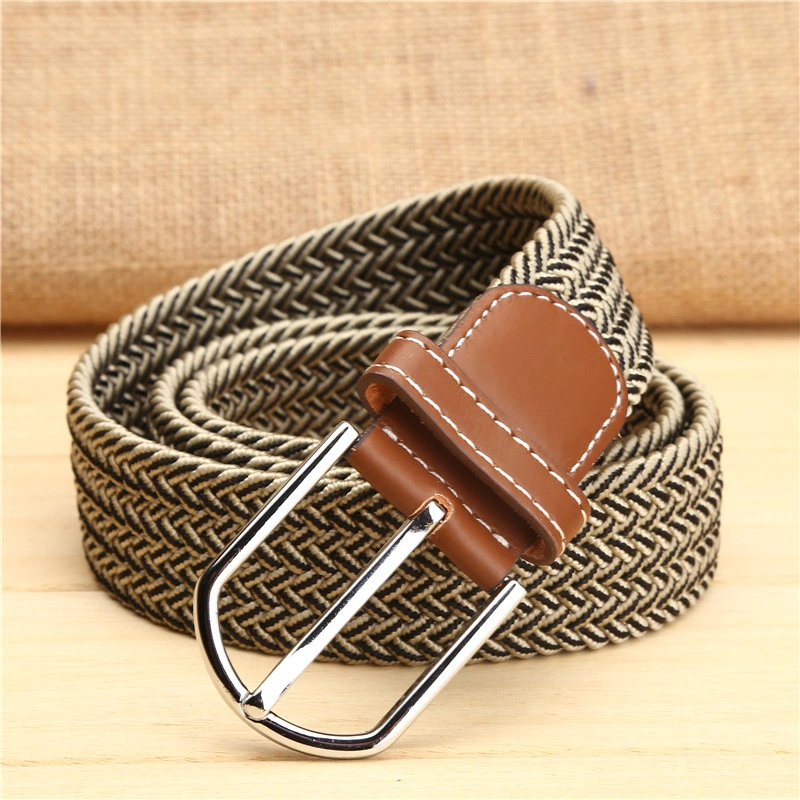 Environmental Protection Material Fabric Belts Braid Elastic Belt Men's Women's Belt Weaving Wholesale/Supplier Factory