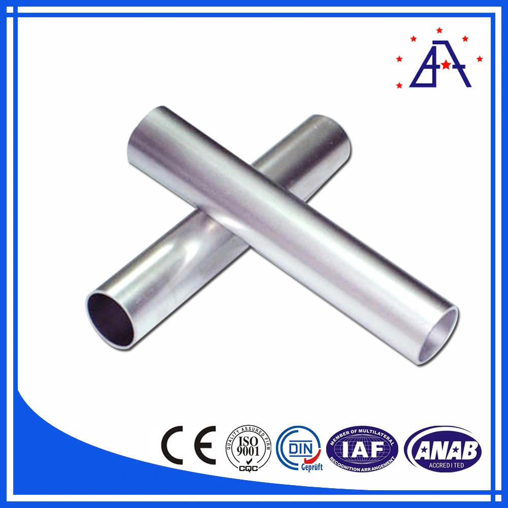 6063 Perfil de aluminio de tubo de extrusión de aluminio