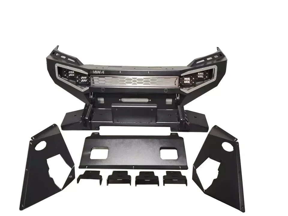 Barra de empuje de acero Bull Bar Parachoques delantero para Toyota Hilux Vigo Revo RAV4 Prado Ford Ranger F150 Np300 Patrol Pajero