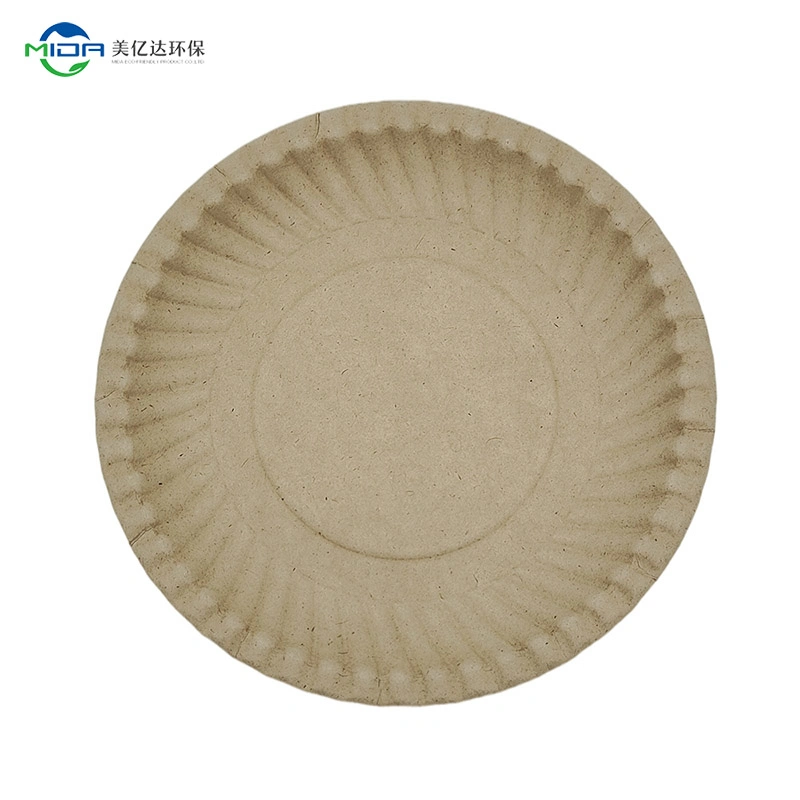 Disposable Biodegradable Dinner Set 8 Inch Round Paper Plates Party Supplies Dinner Set