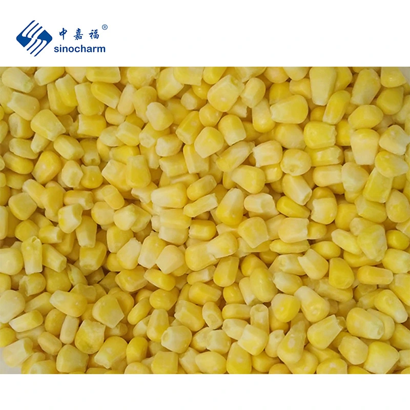 Sinocharm Brc a Factory Brix 10-13 Frozen Corn Price 1kg Frozen Sweet Corn Kernel