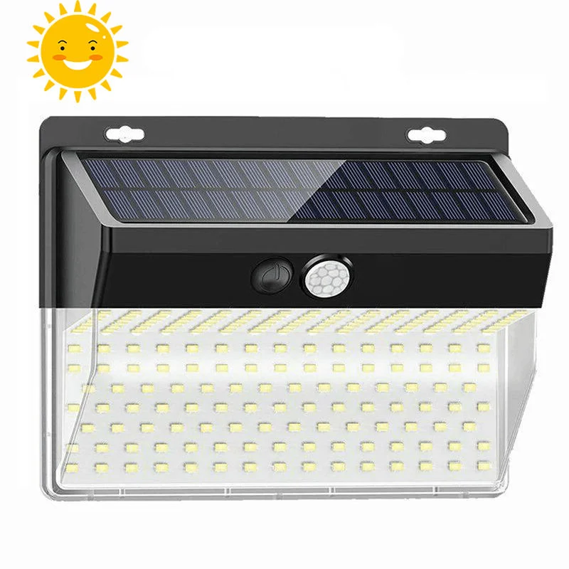 206 LED Super Bright Outdoor IP65waterproof Sensor Solar Light for Garden