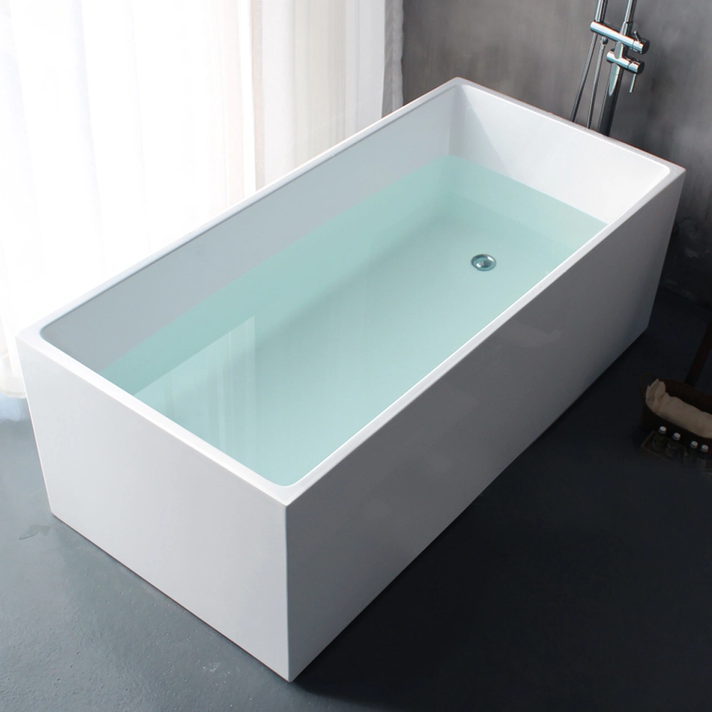 Bathroom Tub Oval Shaped Bathtub Acrylic Material Bath Tub