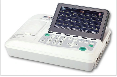 Rsd3333c - Ala Hospital LCD a cores TFT de 3 canais e 7 polegadas Equipamento do monitor cardíaco da máquina ECG EKG