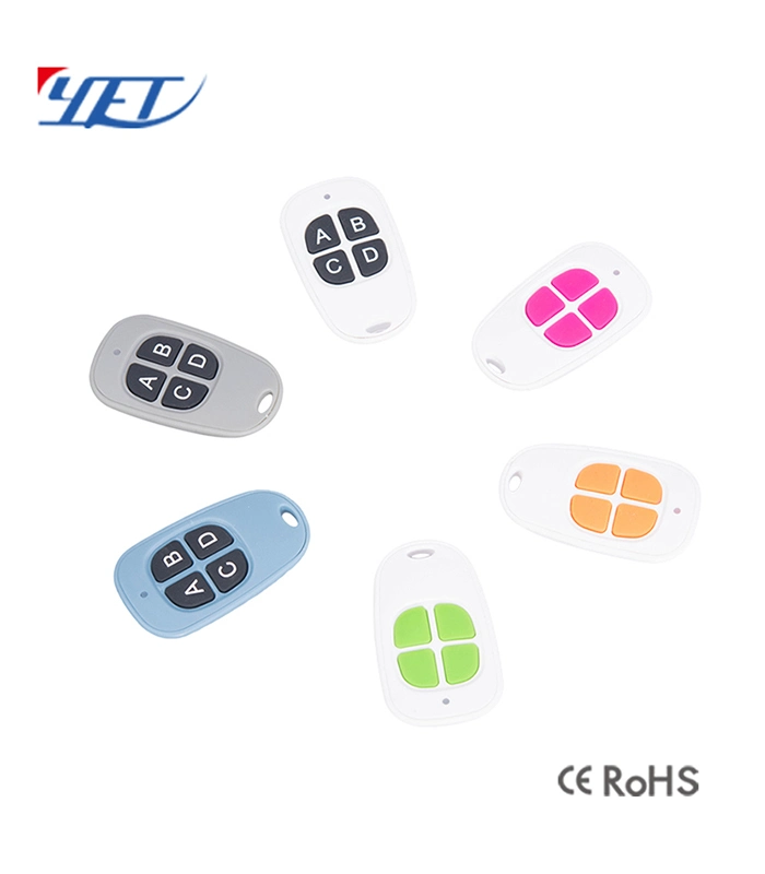 Electric 4-Channel 433MHz Garage Door Remote Control Transmitter Duplicator Rolling Code Face to Face Cloning Key Fob Universal