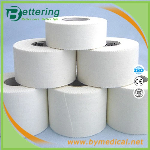 White Cotton Rigid Athletic Sports Strapping Tape