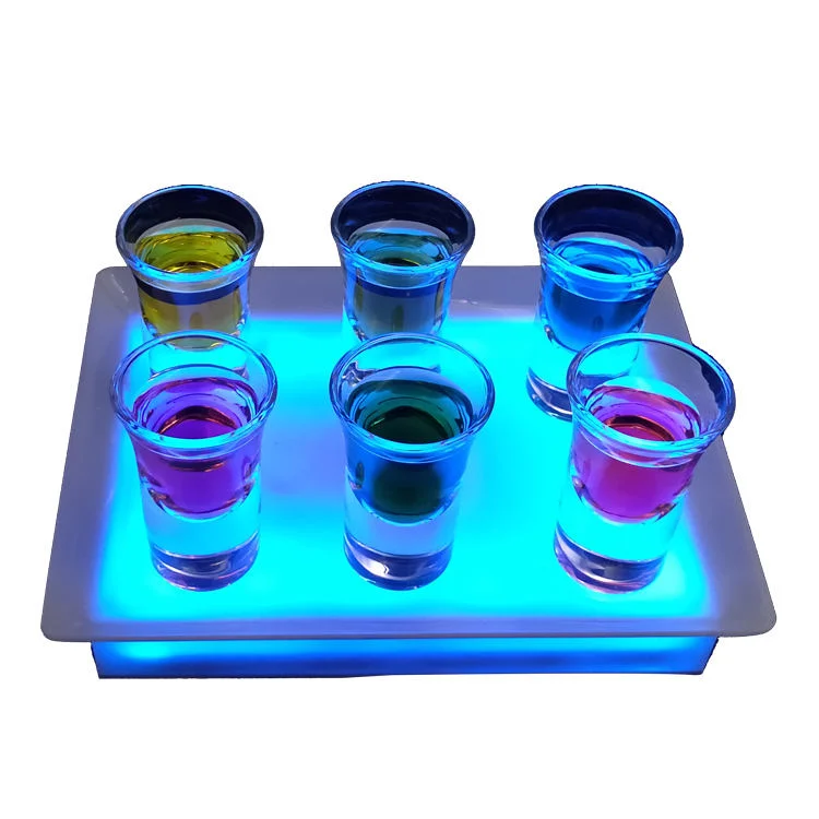 LED Lighting Customization Mini Wine Shooter Tequila Small Wine Glass Display Stand