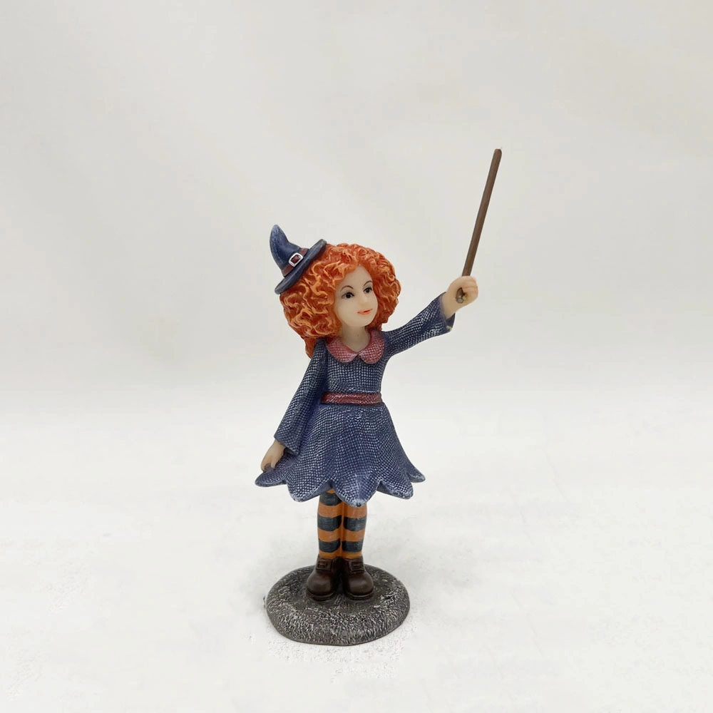 Customized Mini Witch and Magic Pot Halloween Miniature Figurine Factory Wholesale/Supplier