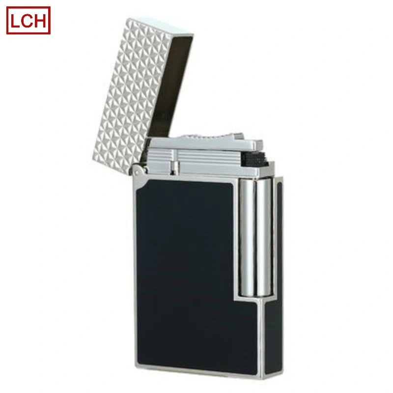 Custom High-Grade Carved Stainless Steel Cigar Aromatherapy Lighter Case Windproof Vintage Style Suitable for Elite Men